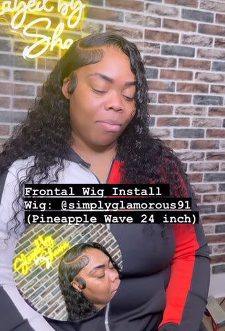 Pineapple Wave HD Lace Frontal Wig